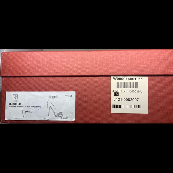 Tamara Mellon Winona Suede Ankle Strap Sandals - Picture 5 of 5